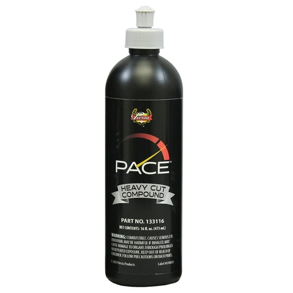 Presta PACE 133116 Heavy Cut Compound, 16 oz Bottle, Gray