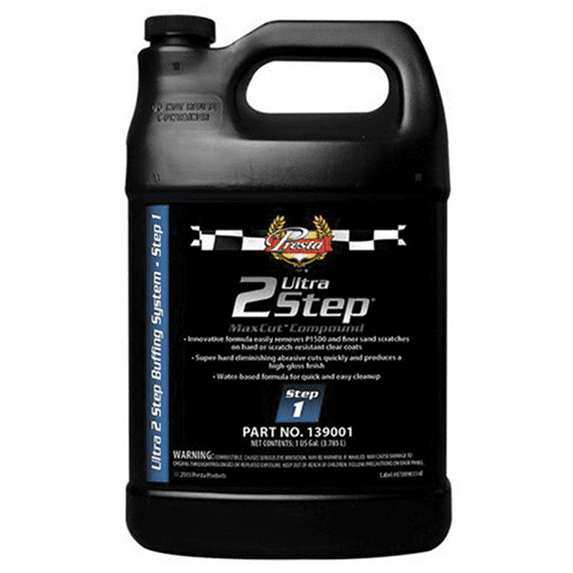 Presta Ultra 2 Step 139001 MaxCut Compound, 1 gal Can, White