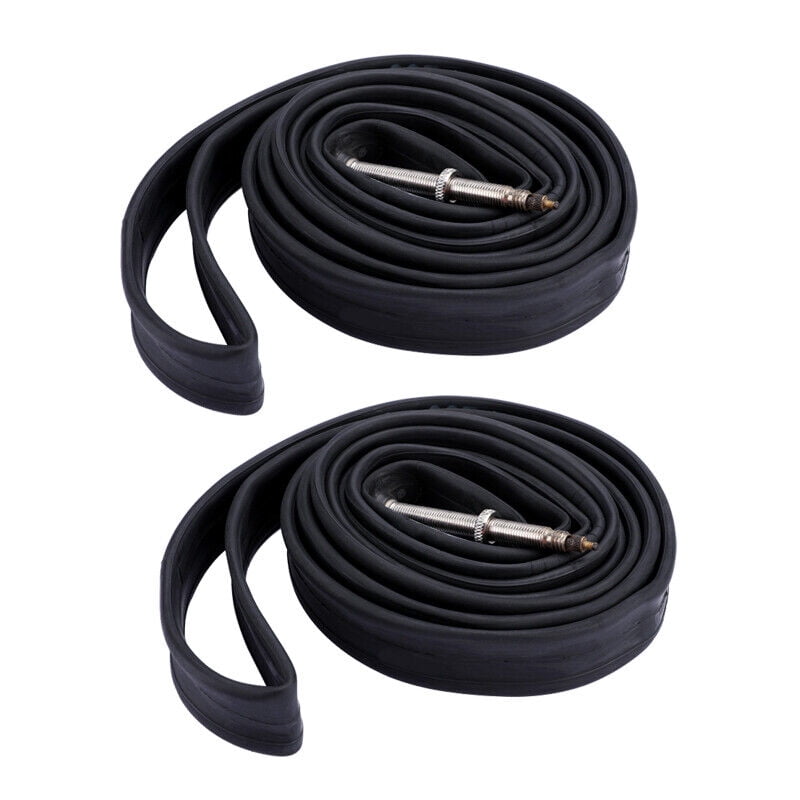 Presta Valve MTB BIKE ROAD BICYCLE INNER TUBES Black;2PACKS 700 x 23