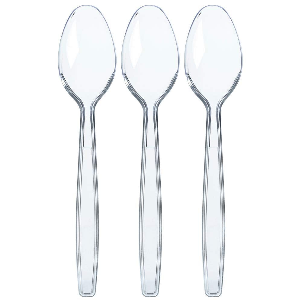 Prestee 7.5 Inch Transparent Crystal Clear Plastic Plates - 72 Pack Diamond Disposable Fancy Plates - Walmart Supplies-684691