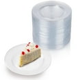 thumbnail image 1 of Prestee 200 Clear Dessert Plates - Disposable Heavy Duty, 6.25 Inch Plates - Elegant Wedding Cake Plates, Durable Round Party Plates for Appetizers and Events, Premium Small Plates for All Occasions, 1 of 7