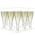 thumbnail image 1 of Prestee Clear Plastic Champagne Glasses - 100 Pieces Disposable Champagne Flutes for Parties, Weddings, and Toasting - Elegant and Durable 4.5 oz Stemware for Easy Cleanup and Large Celebrations, 1 of 6