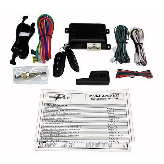 Prestige APSRS3Z Remote Start & Keyless Entry System