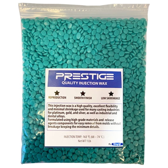 Prestige AQUA Jewelry Casting Injection Wax Beads Pellets 1 Pound