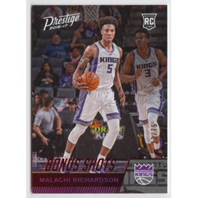 2016-17 Panini Prestige Base Rookie Bonus Shots Red #171 Malachi Richardson Kings Rookie Parallel Ungraded Sacramento Kings NBA Basketball Card