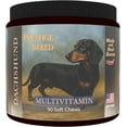thumbnail image 1 of Prestige Breed Multivitamins, Balanced Nutrition for Your Dachshund, 90 Count, Made in the USA with Real Bacon, 1 of 7