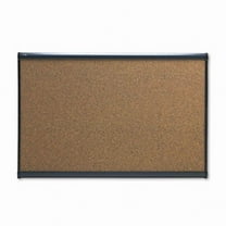 Prestige Bulletin Board Graphite-Blend Cork 36 x 24 Aluminum Frame