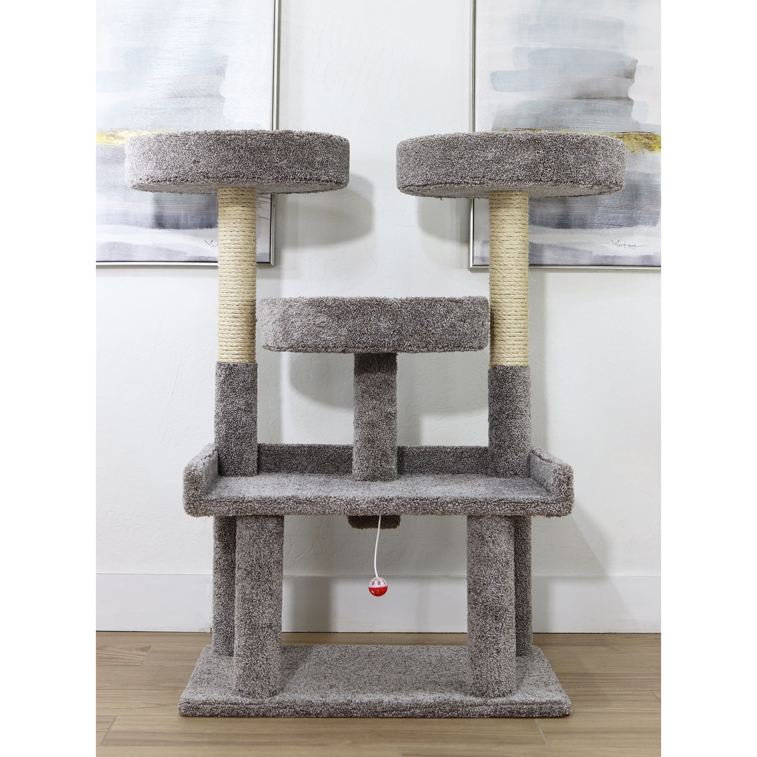 46 Inch Cat Tree Prestige Cat Trees 46-in XXL Heavy Duty Tree, Gray - Walmart.com
