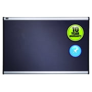 Quartet Prestige Plus Gray Diamond Mesh Bulletin Board - 24 Height X 36 Width - Aluminum Fabric Surface - Aluminum Frame B443A