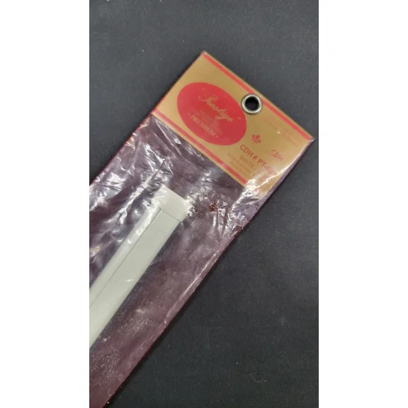 Prestige Flat Lock-Seam Sash Rod Extend 12-20 Inches White