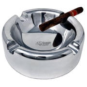 Prestige Import Group Lexington Smokin Ash 4 Recessed Cigar Rests Desktop Polished Aluminum Ashtray