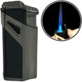 thumbnail image 1 of Prestige Import Group - Matrix Contemporary Design 3 Flame Torch Lighter with Built-In Punch Cutter - Color: Gun Metal, 1 of 6