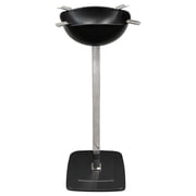 Prestige Import Group Smokin Ash Quadrangle Standing Desktop Cigar Ashtray Bowl - Color Powder Coat Black Matte