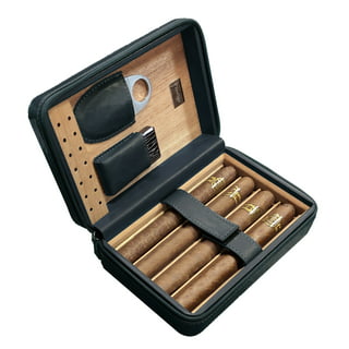 Visol Products Trek Cigar Case, Size: Leather, Black