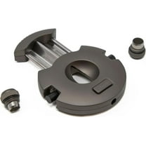 Prestige Import Group XoticEdge Xceed V-Cut & Punch-Cut Combination Metal Stainless Steel Blades Cigar Cutter - Gun Metal