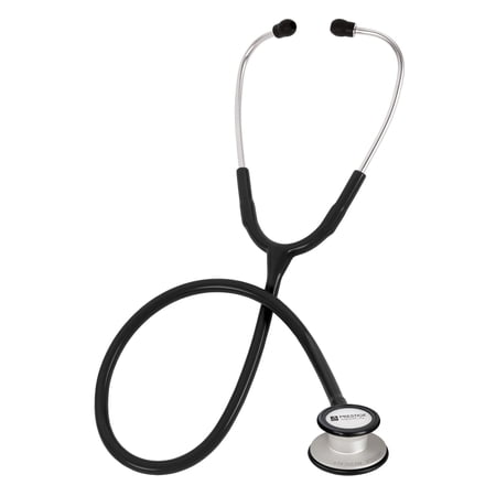 Prestige Medical Clinical Plus Dynamic Range Stethoscope with Two Piece Box Packaging, Black