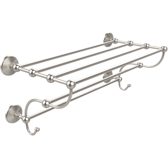 Prestige Monte Carlo Collection 24-in Train Rack Towel Shelf in Satin Nickel