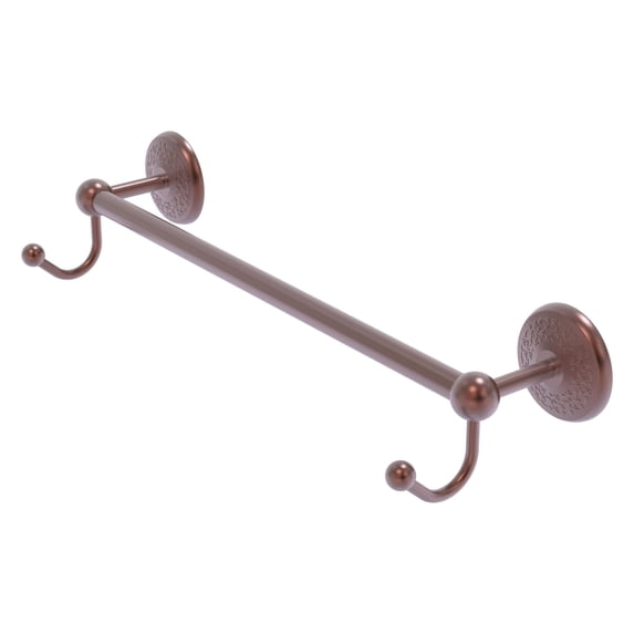 Prestige Monte Carlo Collection 30 Inch Towel Bar with Integrated Hooks