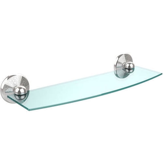 Prestige Monte Carlo Collection Glass Shelf - Polished Chrome / 18 Inch