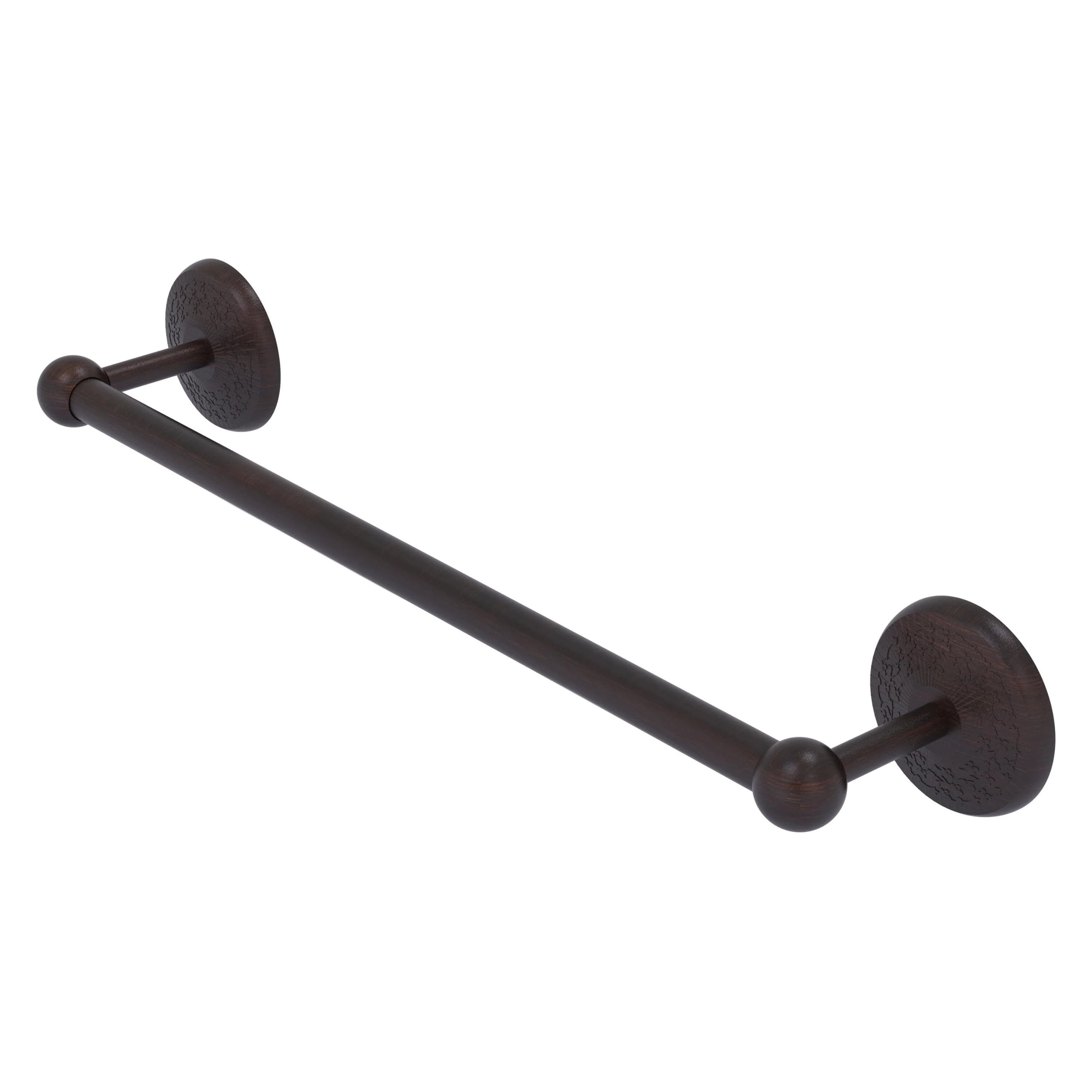 Allied Brass Monte Carlo 30 Inch Towel Bar With Hooks - Oil Rubbed Bronze, Space-Saving Bathroom Organizer