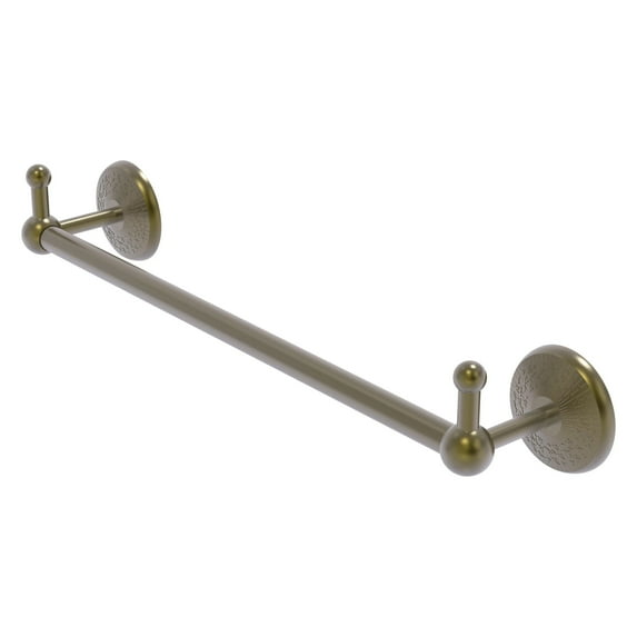 Prestige Monte Carlo Collection Towel Bar with Integrated Hooks - Antique Brass / 30 Inch