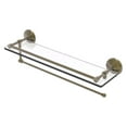 thumbnail image 1 of Prestige Monte Carlo Paper Towel Holder with Gallery Glass Shelf - Antique Brass / 22 Inch, 1 of 5