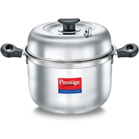 Prestige PRID6 Cooker, 5Plates + 1 Mini Idli Plate, SILVER - Total 6 Plates