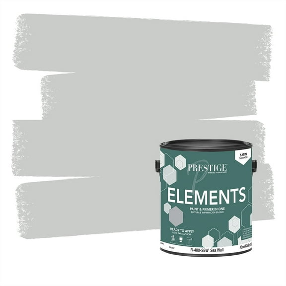 Prestige Paints Elements Interior Paint and Primer in One, Satin, 1 Gallon, Sea Wall