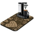 thumbnail image 1 of Prestige Quality 19.5x12in Coffee Bar Mat - Super Absorbent Silicone, Anti-Slip Design for Countertops, Under Coffee Makers or Espresso Machines, Coffee Drying Mat Great Kitchen Decor Gift, 1 of 7