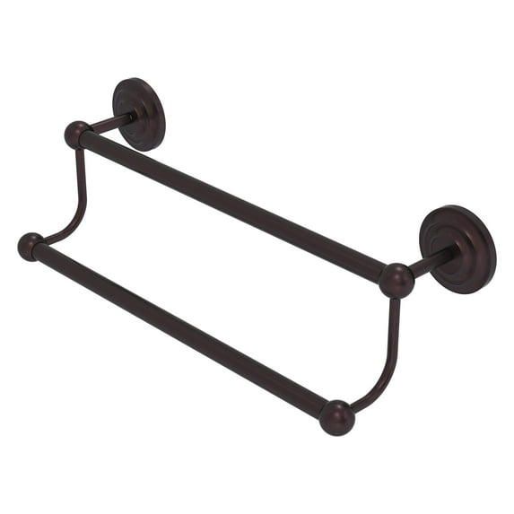 Prestige Que New Collection Double Towel Bar - Antique Bronze / 30 Inch
