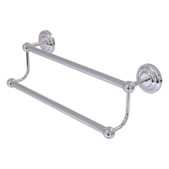 Prestige Que New Collection Double Towel Bar - Polished Chrome / 24 Inch