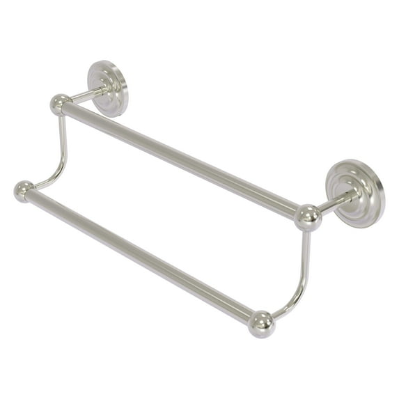 Prestige Que New Collection Double Towel Bar - Satin Nickel / 24 Inch