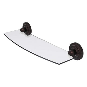 Prestige Que New Collection Glass Shelf - Antique Bronze / 18 Inch