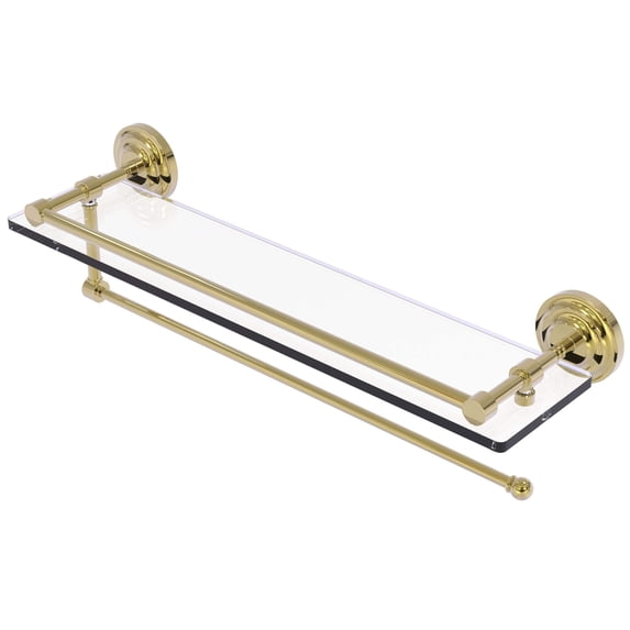 Prestige Que New Collection Paper Towel Holder with 22 Inch Gallery Glass Shelf