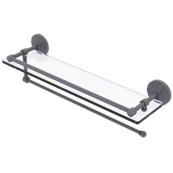 Prestige Que New Collection Paper Towel Holder with 22 Inch Gallery Glass Shelf