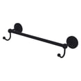 thumbnail image 1 of Prestige Que New Collection Towel Bar with Integrated Hooks - Matte Black / 24 Inch, 1 of 9