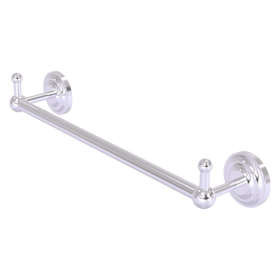 Prestige Que New Collection Towel Bar with Integrated Hooks - Satin Chrome / 18 Inch