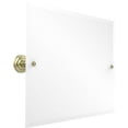 thumbnail image 1 of Prestige Que New Frameless Landscape Rectangular Tilt Mirror with Beveled Edge in Satin Brass, 1 of 2