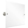 thumbnail image 1 of Prestige Que New Frameless Landscape Rectangular Tilt Mirror with Beveled Edge in Satin Nickel, 1 of 5