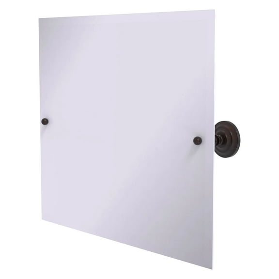 Prestige Que New Frameless Landscape Rectangular Tilt Mirror with Beveled Edge in Venetian Bronze