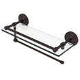 thumbnail image 1 of Prestige Que New Paper Towel Holder with Gallery Glass Shelf - Antique Bronze / 16 Inch, 1 of 3