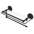thumbnail image 1 of Prestige Que New Paper Towel Holder with Gallery Glass Shelf - Oil Rubbed Bronze / 16 Inch, 1 of 3