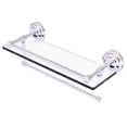 thumbnail image 1 of Prestige Que New Paper Towel Holder with Gallery Glass Shelf - Satin Chrome / 16 Inch, 1 of 3