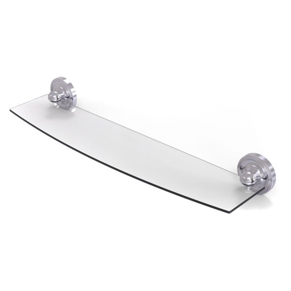 Prestige Regal Collection 18-in Glass Shelf in Satin Chrome