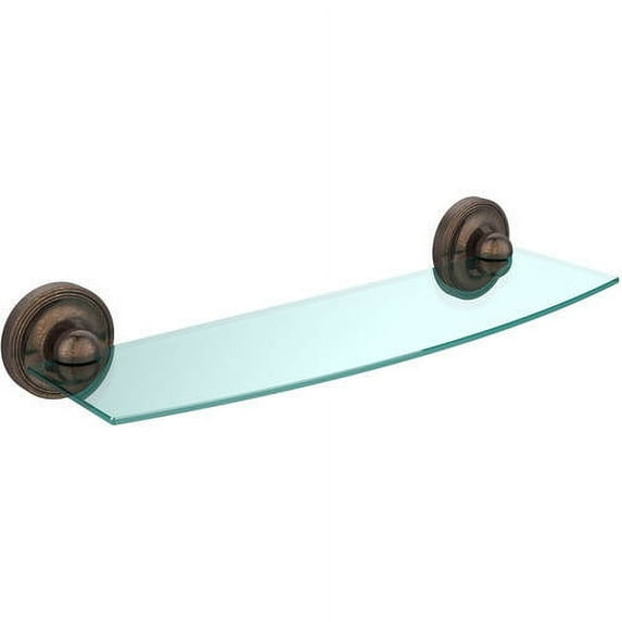 Prestige Regal Collection 18-in Glass Shelf in Venetian Bronze