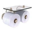 thumbnail image 1 of Prestige Regal Collection 2 Roll Toilet Paper Holder with Glass Shelf - Antique Pewter, 1 of 11