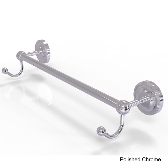 Prestige Regal Collection 24 Inch Towel Bar with Integrated Hooks