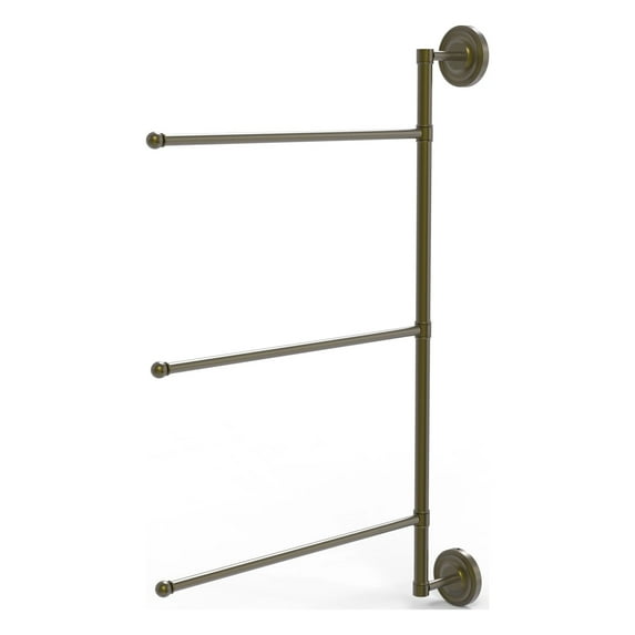 Prestige Regal Collection 3 Swing Arm Vertical 28-in Towel Bar in Antique Brass