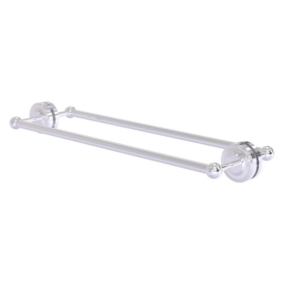 Prestige Regal Collection Back to Back Shower Door Towel Bar - Satin Chrome / 24 Inch
