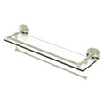 thumbnail image 1 of Prestige Regal Collection Paper Towel Holder with Gallery Rail Glass Shelf - Polished Nickel / 22 Inch, 1 of 5